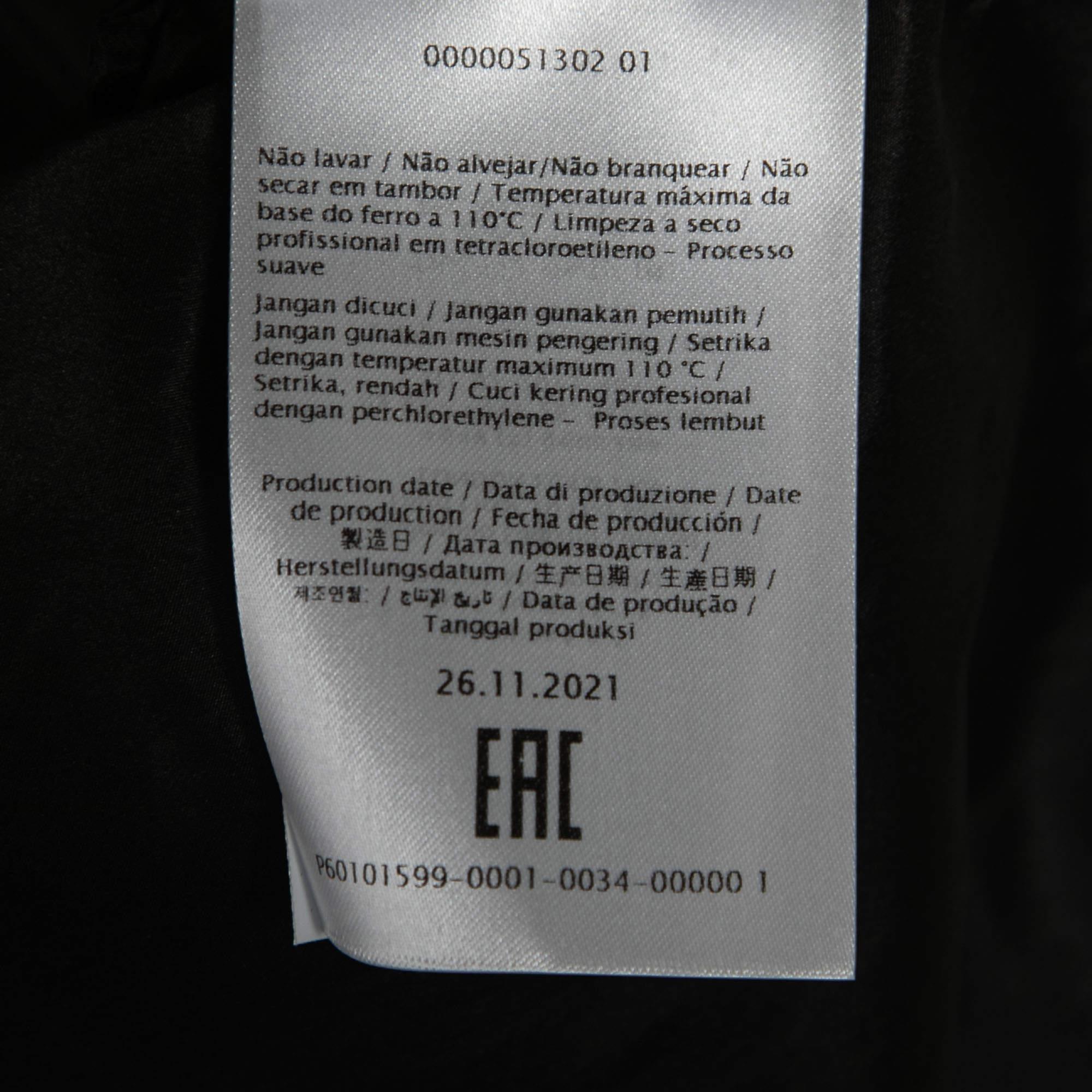 Valentino Black Silk Short-Sleeve Shirt S For Sale 1