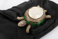 Valentino Black Silk Turtle Bag