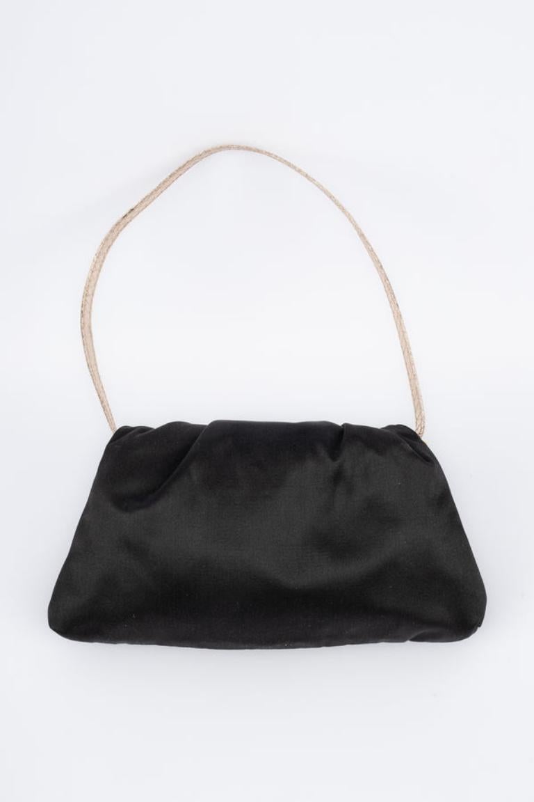 Women's Valentino Black Silk Turtle Bag For Sale