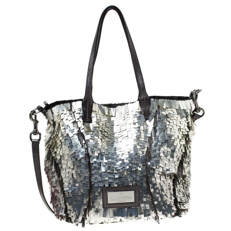 black and silver valentino bag
