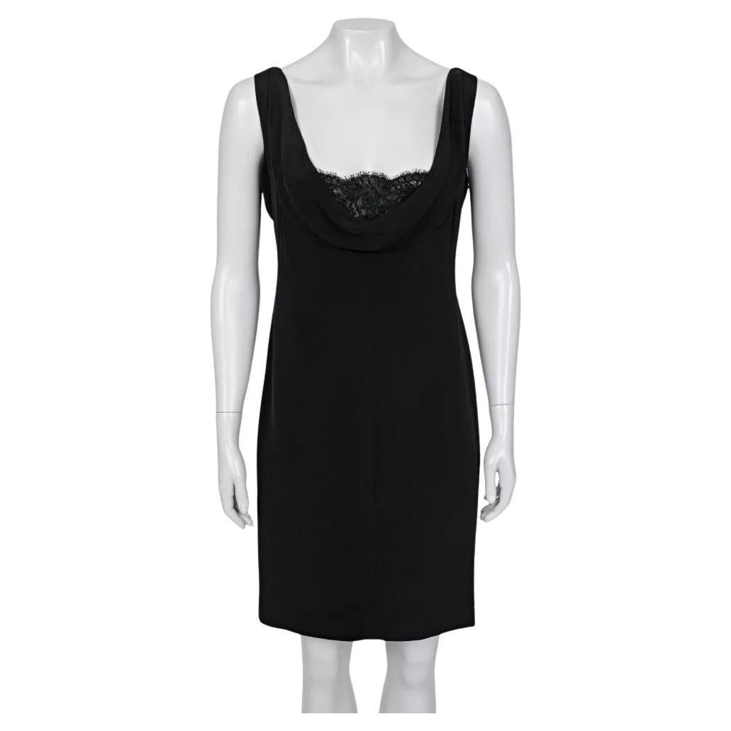 Valentino Black Sleeveless Lace Dress - US 12 (Fits L)