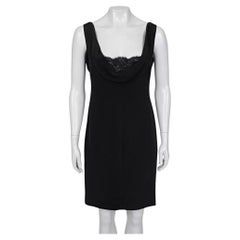 Valentino Black Sleeveless Lace Dress - US 12 (Fits L)