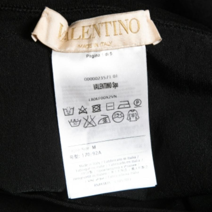 Mallas de punto elástico negras Valentino Negro en venta