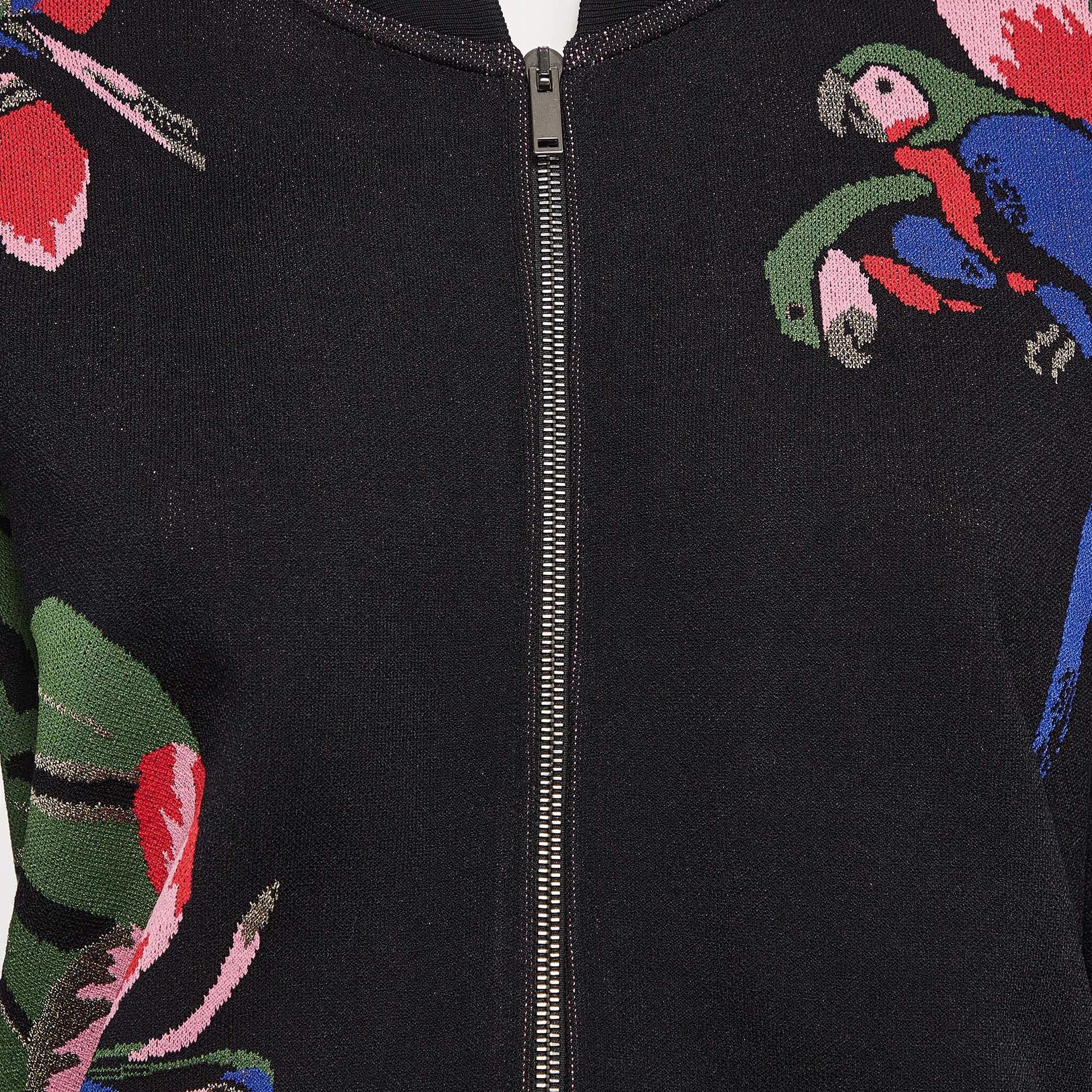 De las mujeres Chaqueta bomber de punto Valentino Negro Tropical Intarsia L en venta