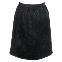 Gonna in velluto nero di Valentino