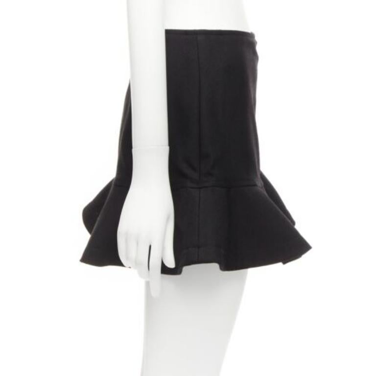 Women's VALENTINO black virgin wool blend red bead Heart flared skirt shorts IT38 XS For Sale