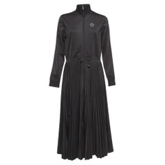 Robe midi de sport Valentino noire en jersey imprimé étoiles VLTN L