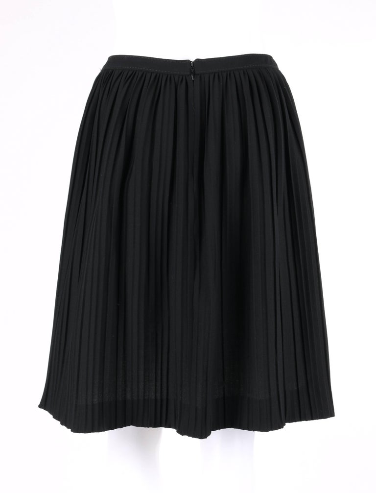 Accordion pleated skirt knee length cheap