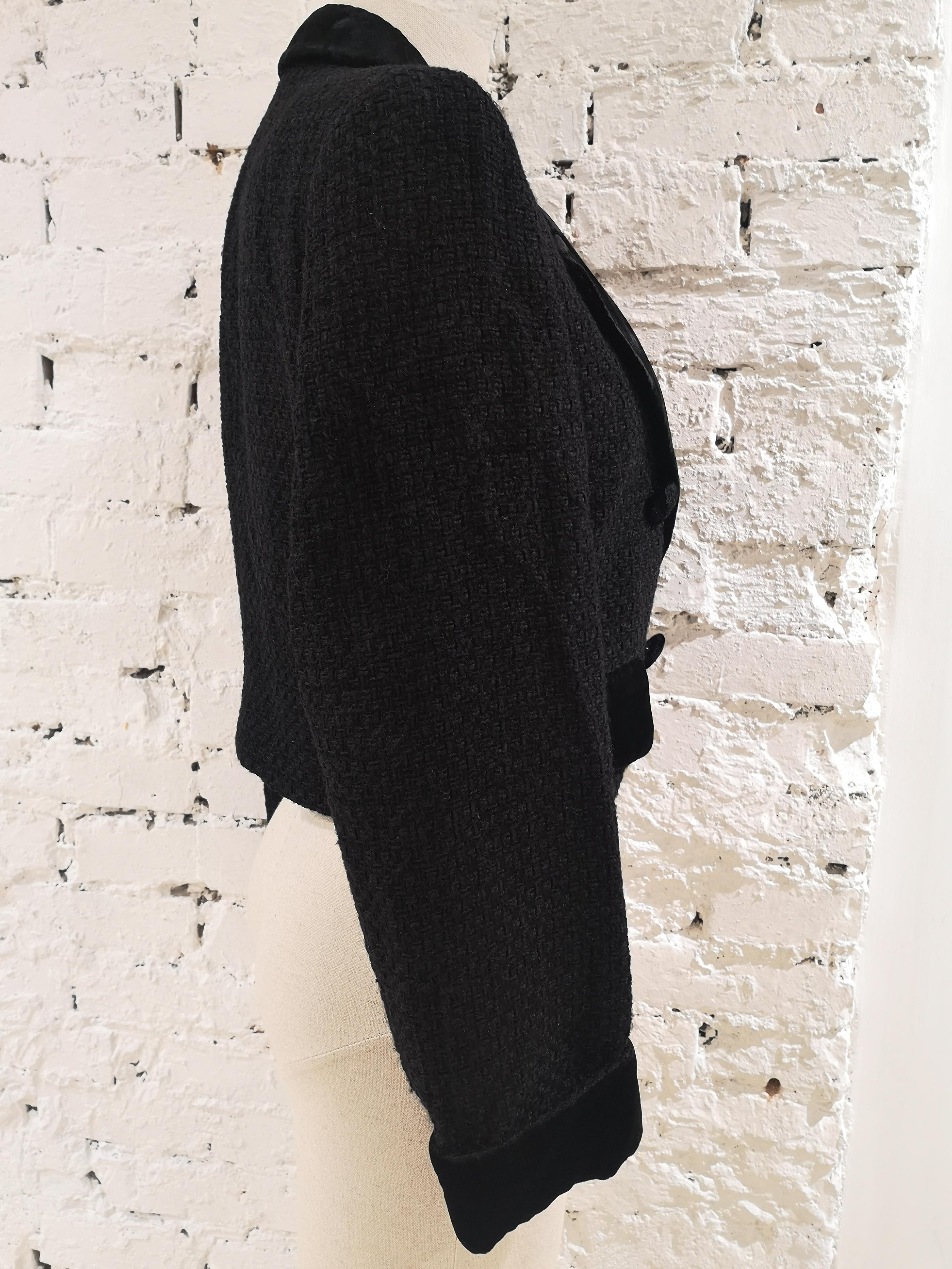 Women's Valentino black wool jacket For Sale