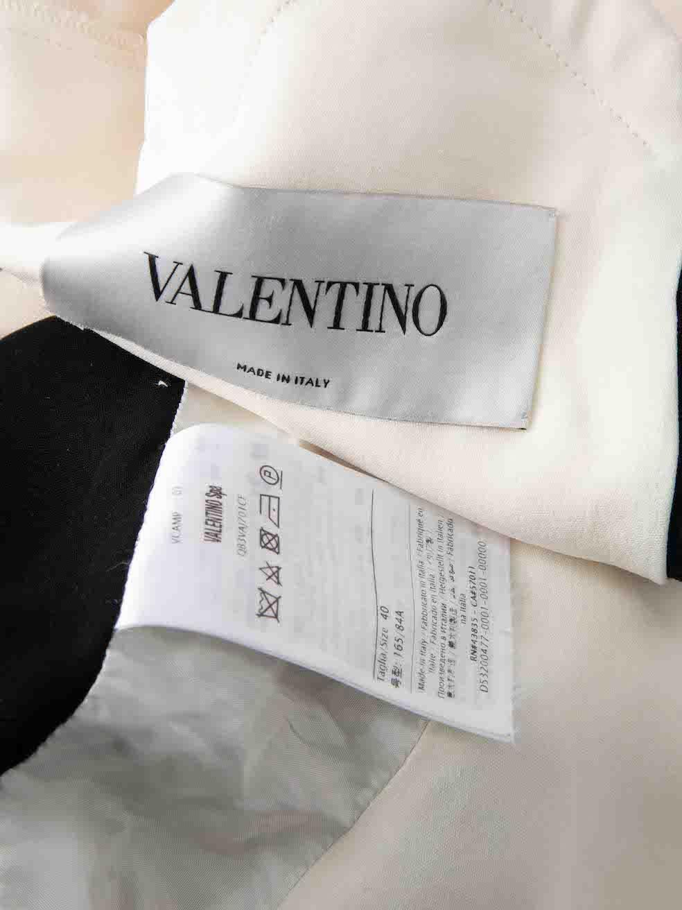 Valentino Black Wool Scallop Hem Mini Dress Size S 2