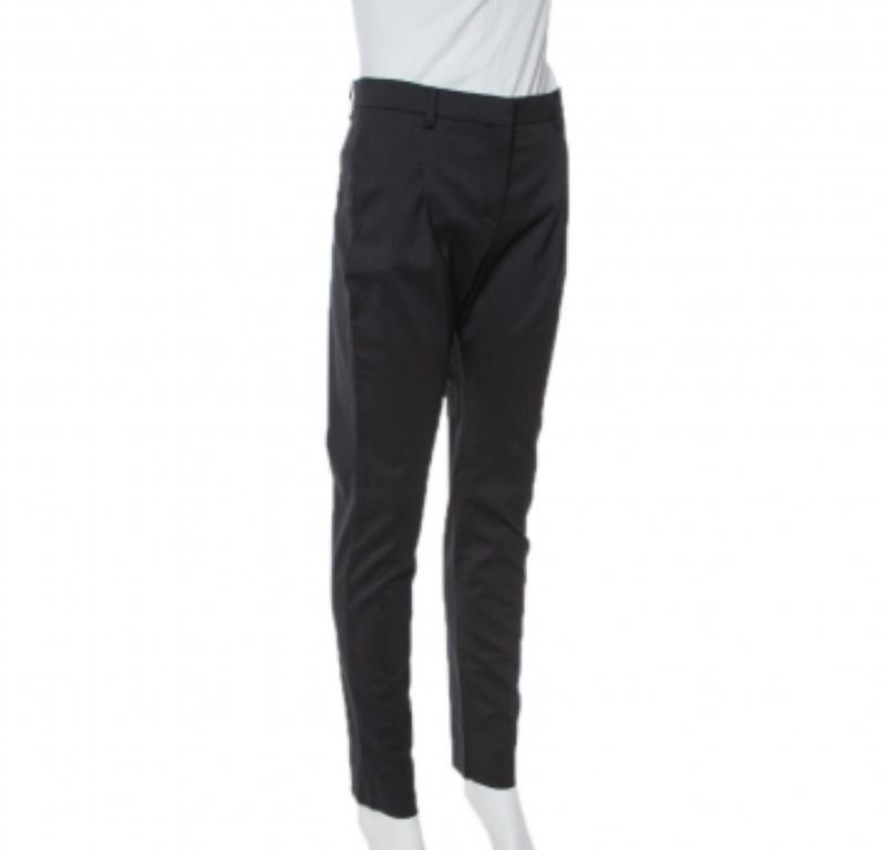 Women's Valentino Black Wool Tailored Pants S For Sale