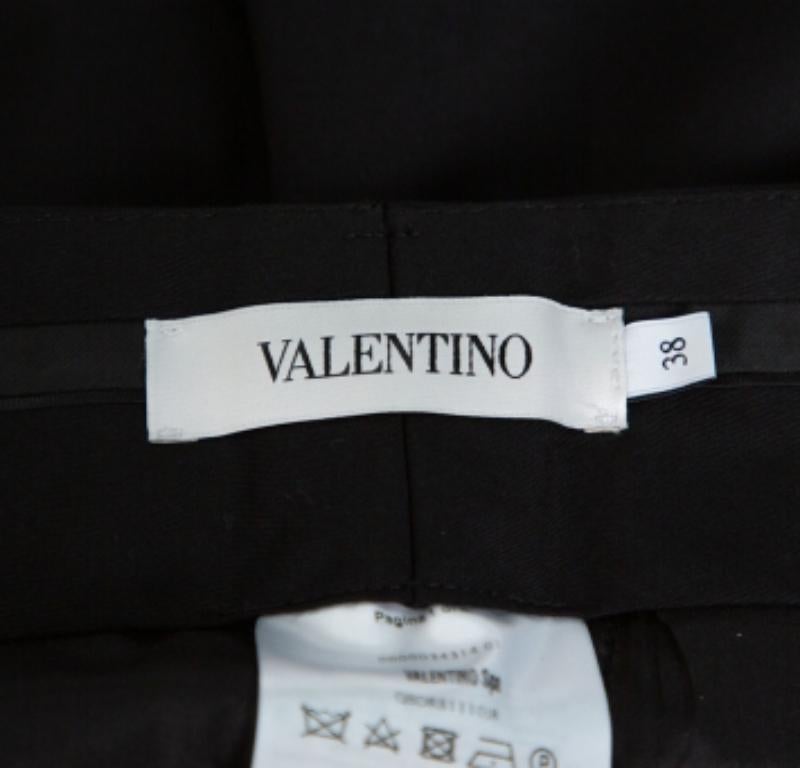 Women's Valentino Black Wool Tailored Pants S For Sale