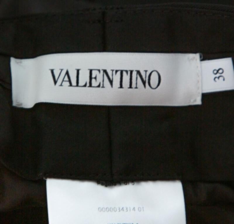 Valentino Black Wool Tailored Pants S For Sale 1