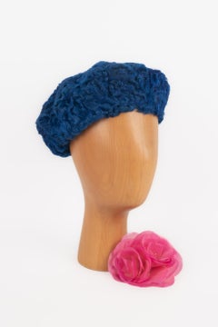 Valentino Blue Astrakhan Beret