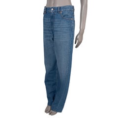 VALENTINO blue cotton 2023 WASHED DENIM STRAIGHT Jeans Pants 27 XS