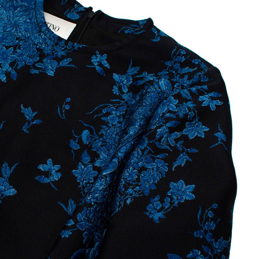De las mujeres Mini Vestido Valentino Azul Brocado Delft en venta