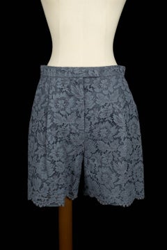 Valentino blue lace shorts