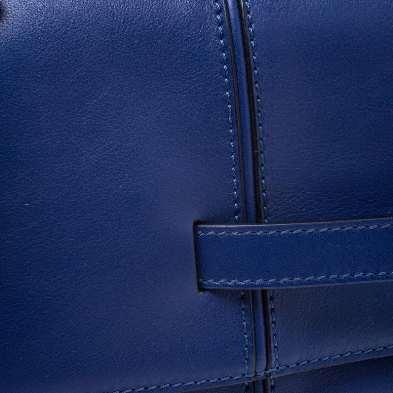 Valentino Blue Leather MOC Clutch 6