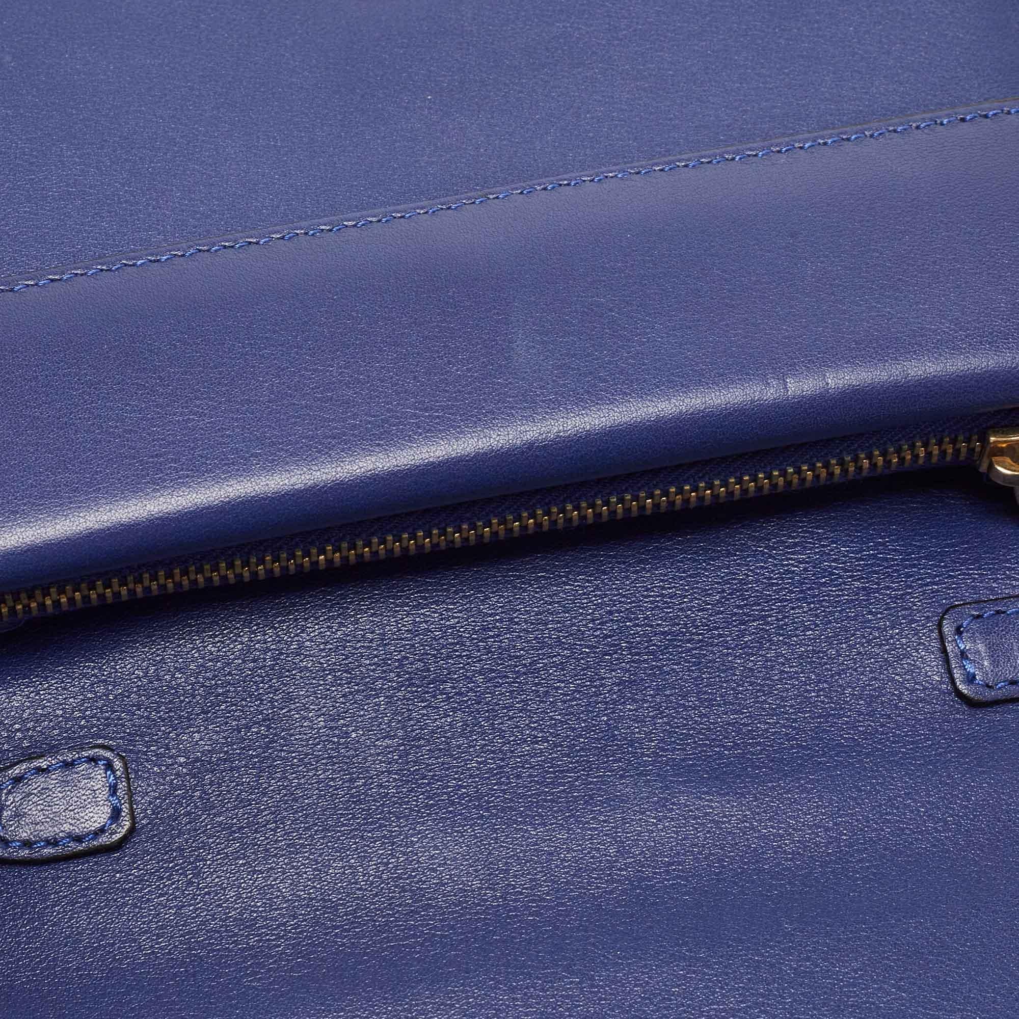 Valentino Blue Leather Rockstud Mini Chain Crossbody Bag 8