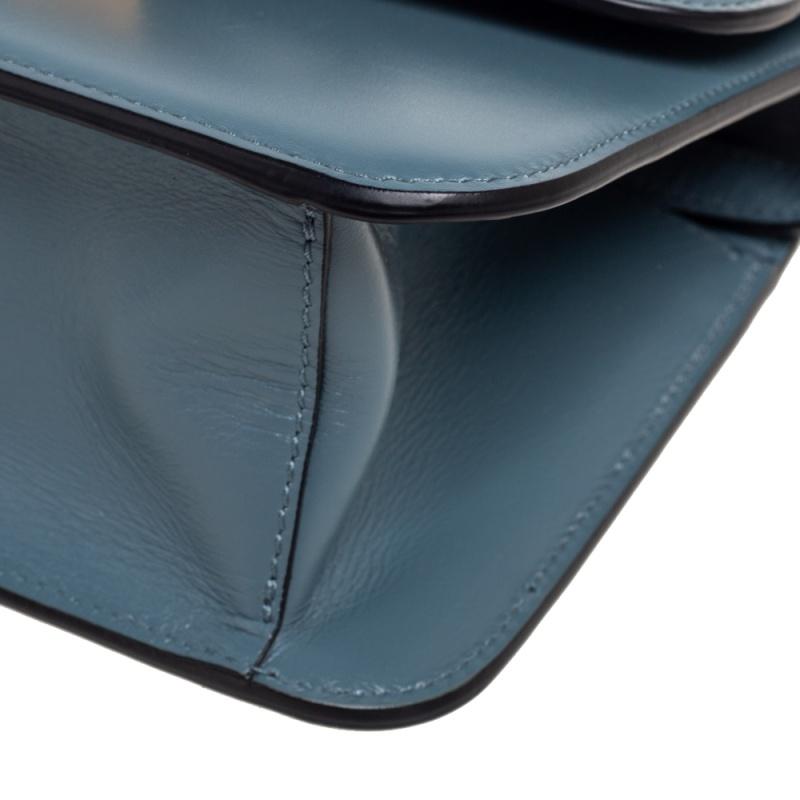 Valentino Blue Leather V Sling Shoulder Bag 8
