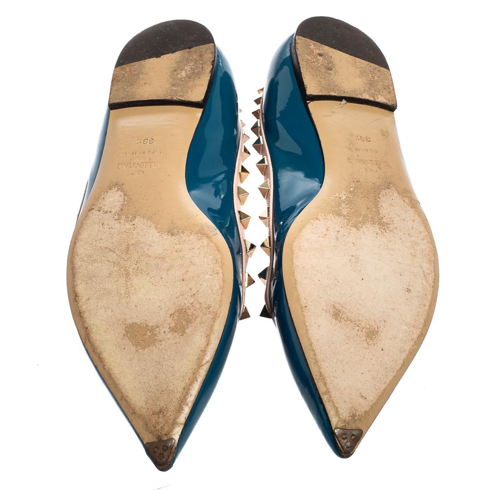 valentino blue flats