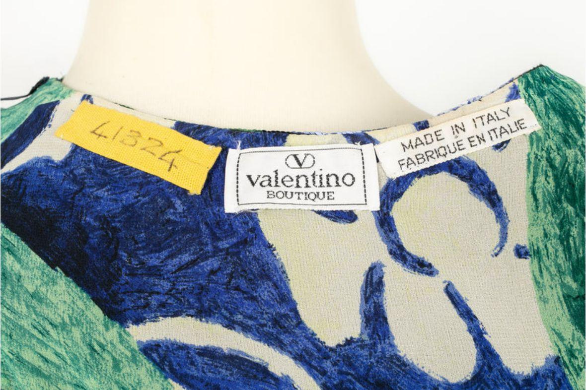 Valentino Blue Short Dress Embroidered with Sequins For Sale 3