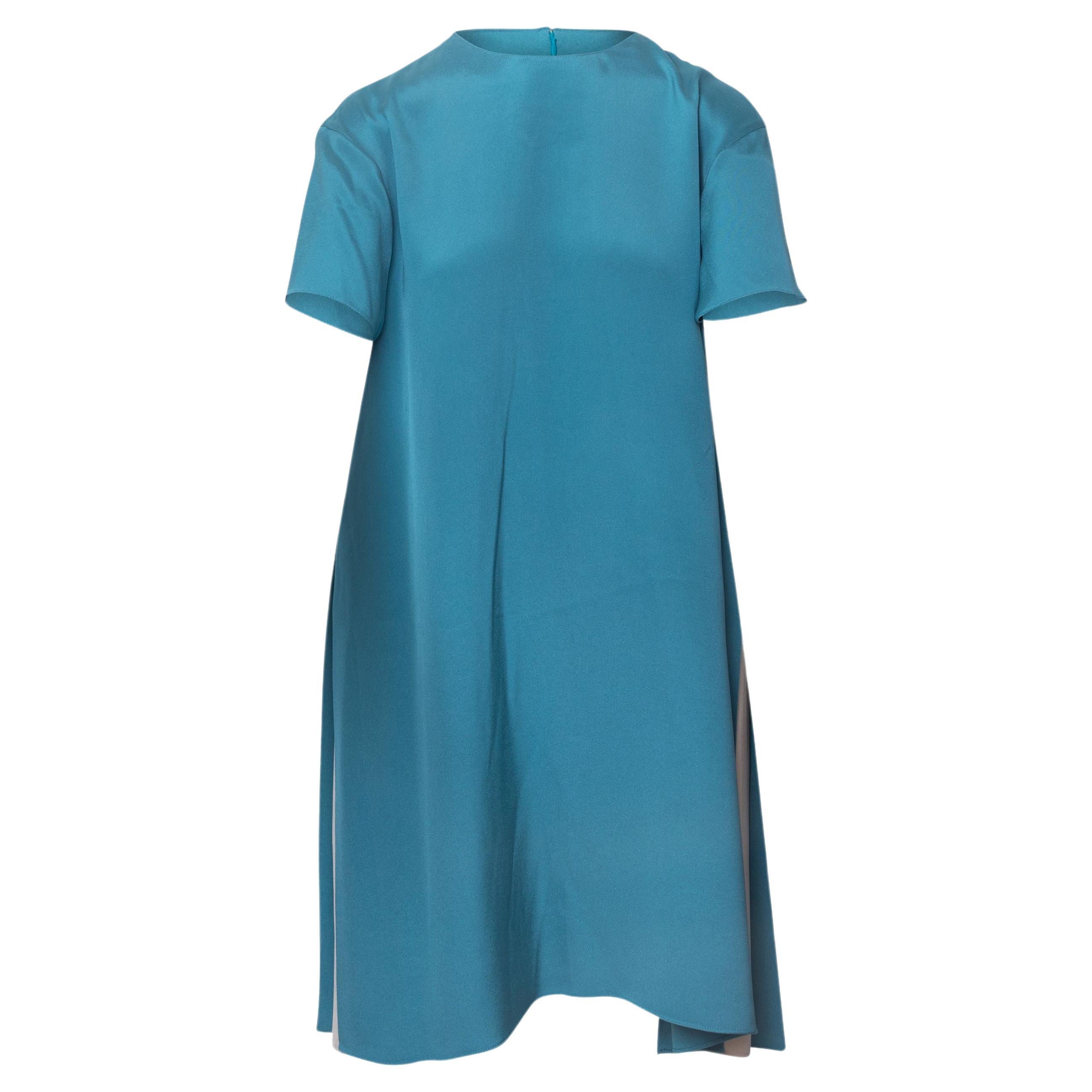 White Silk Shift Dress For Sale at 1stDibs