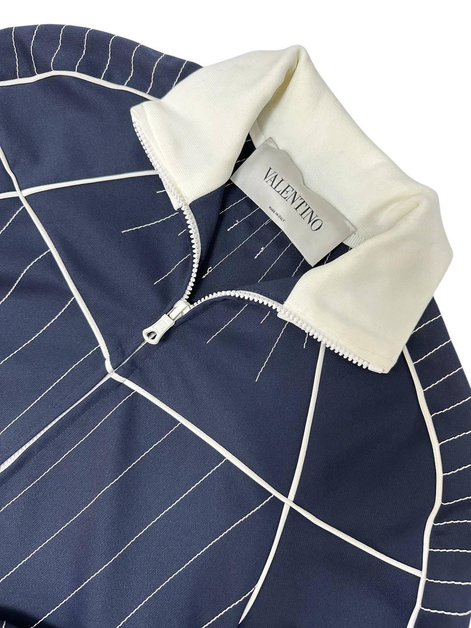 Valentino Azul Blanco Deportivo Pantalones traje Sz.42 en venta 1