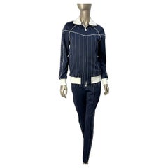 Valentino Pantaloni sportivi blu e bianchi, tuta Sz.42