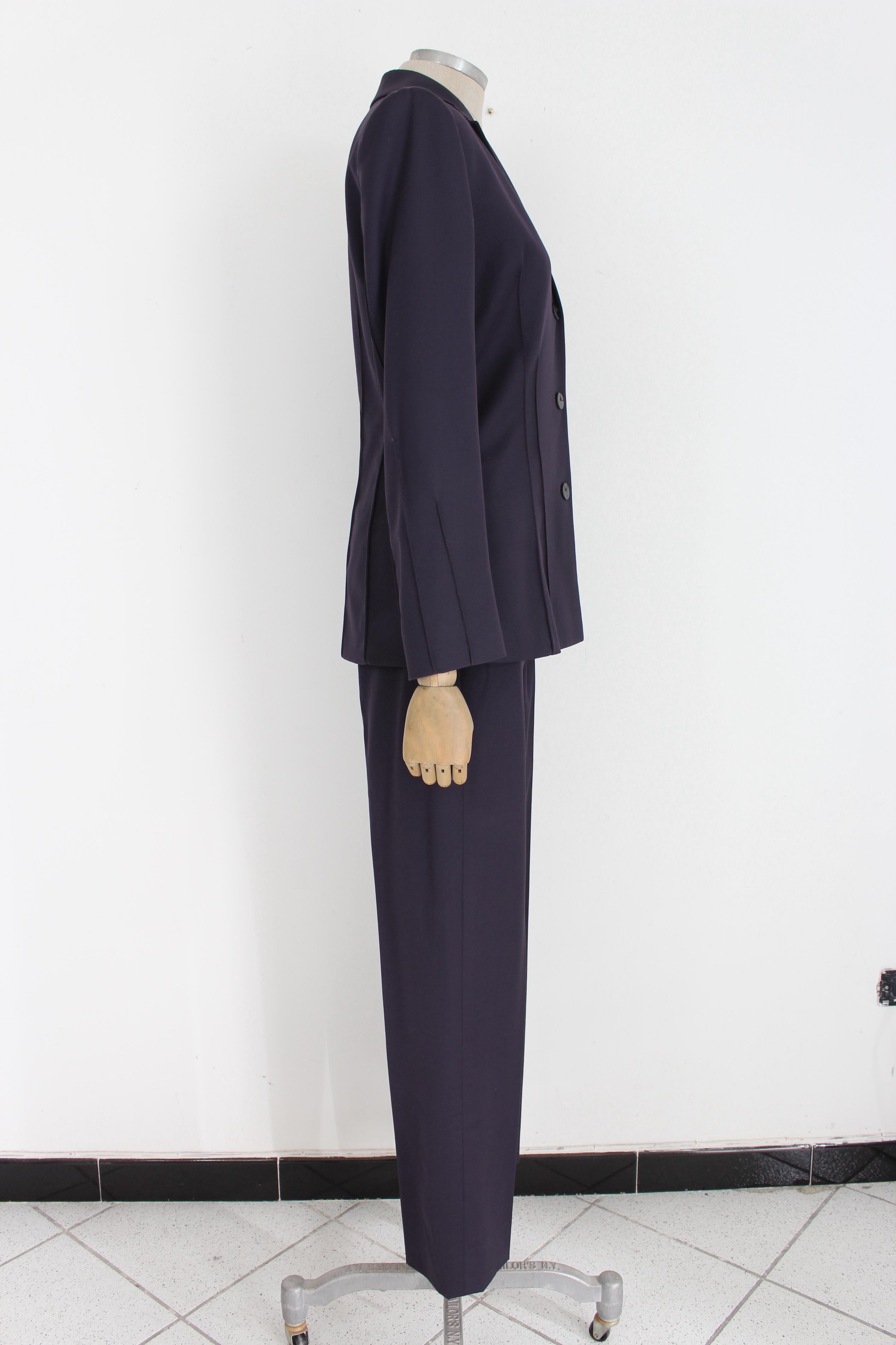 Valentino Blue Wool Suit Pants In Excellent Condition In Brindisi, Bt