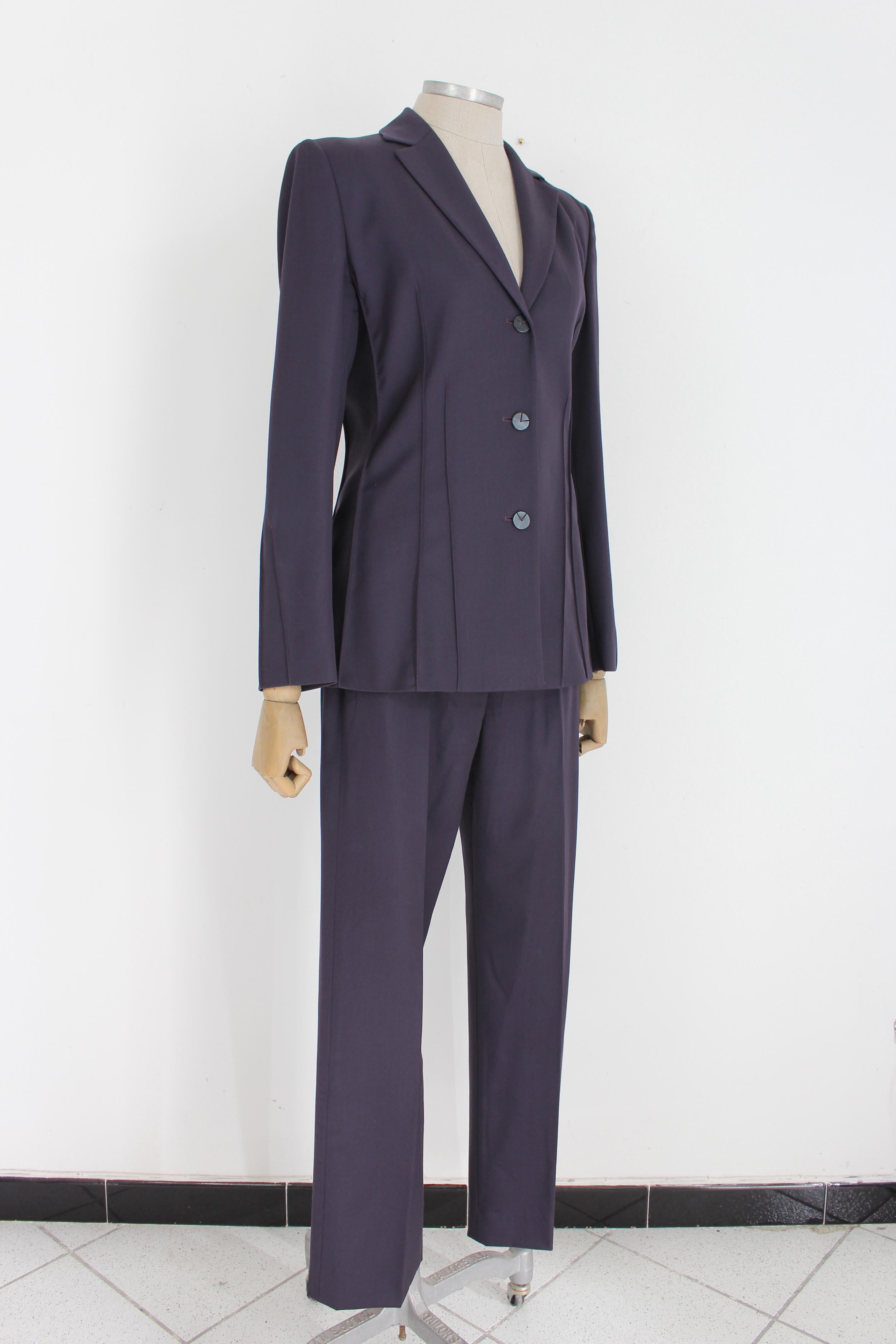 Women's Valentino Blue Wool Suit Pants