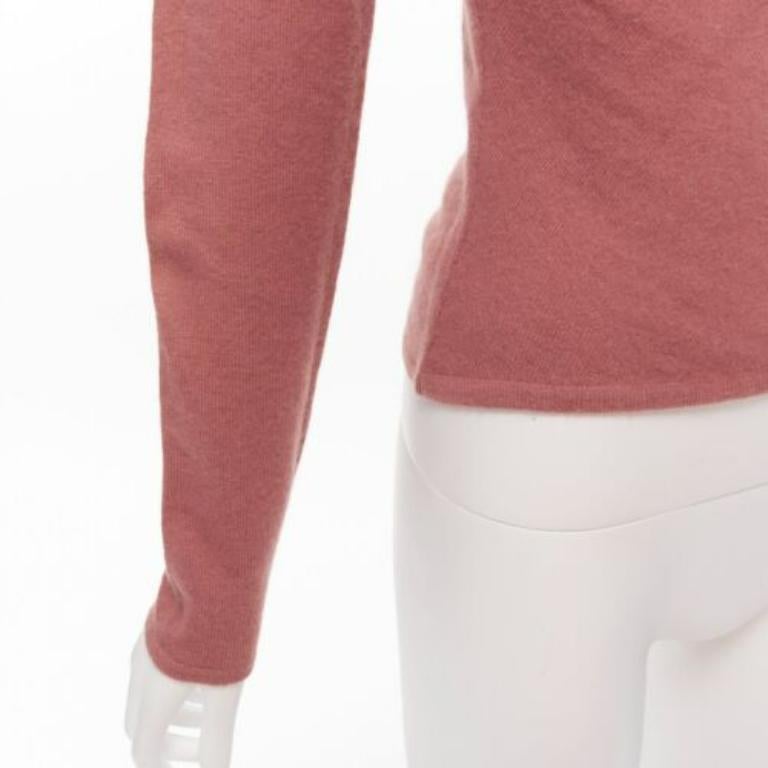 Valentino, maglione in misto lana vergine rosa arrossato IT42 M. in vendita 2