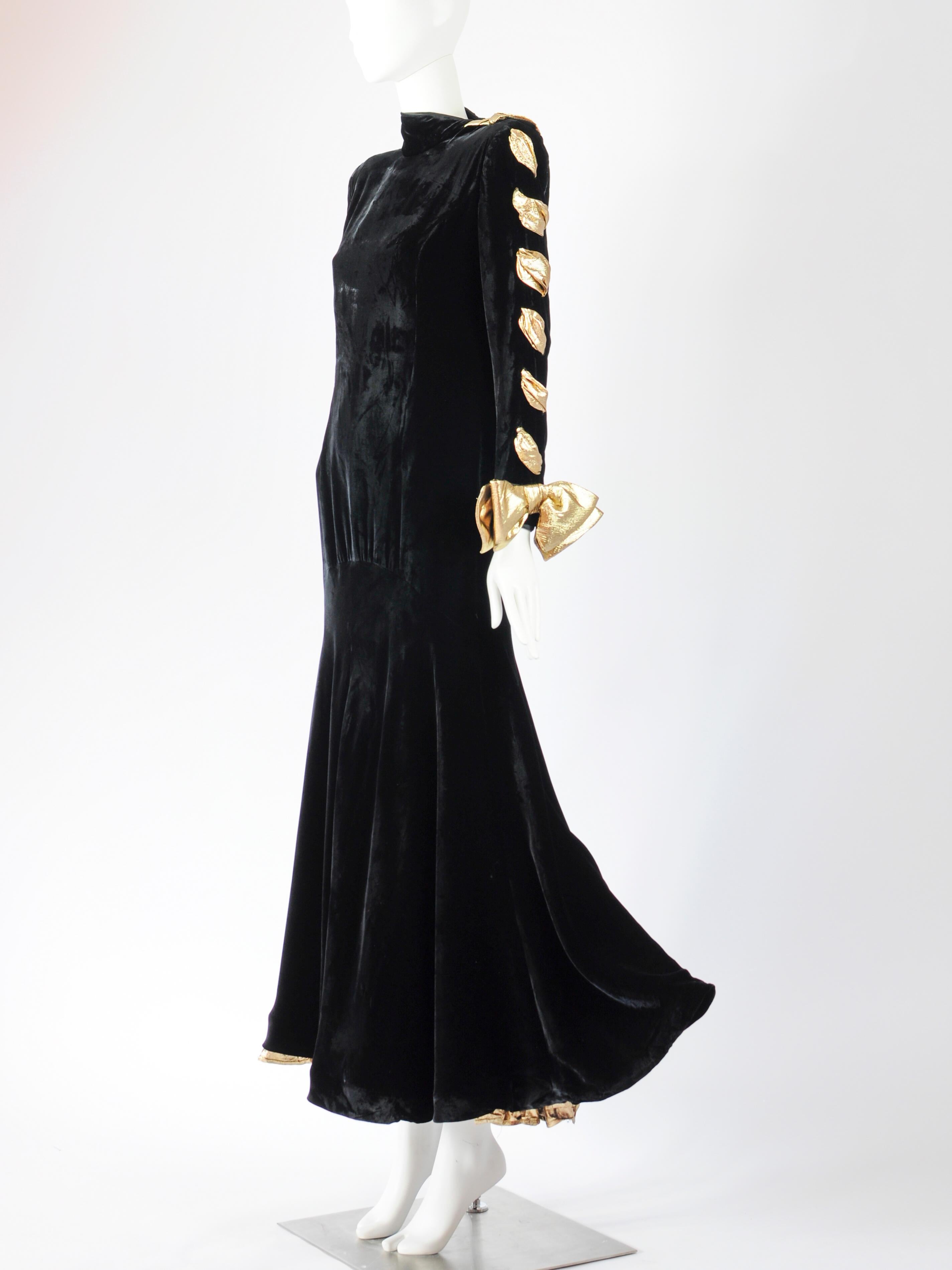 black velvet bow dress