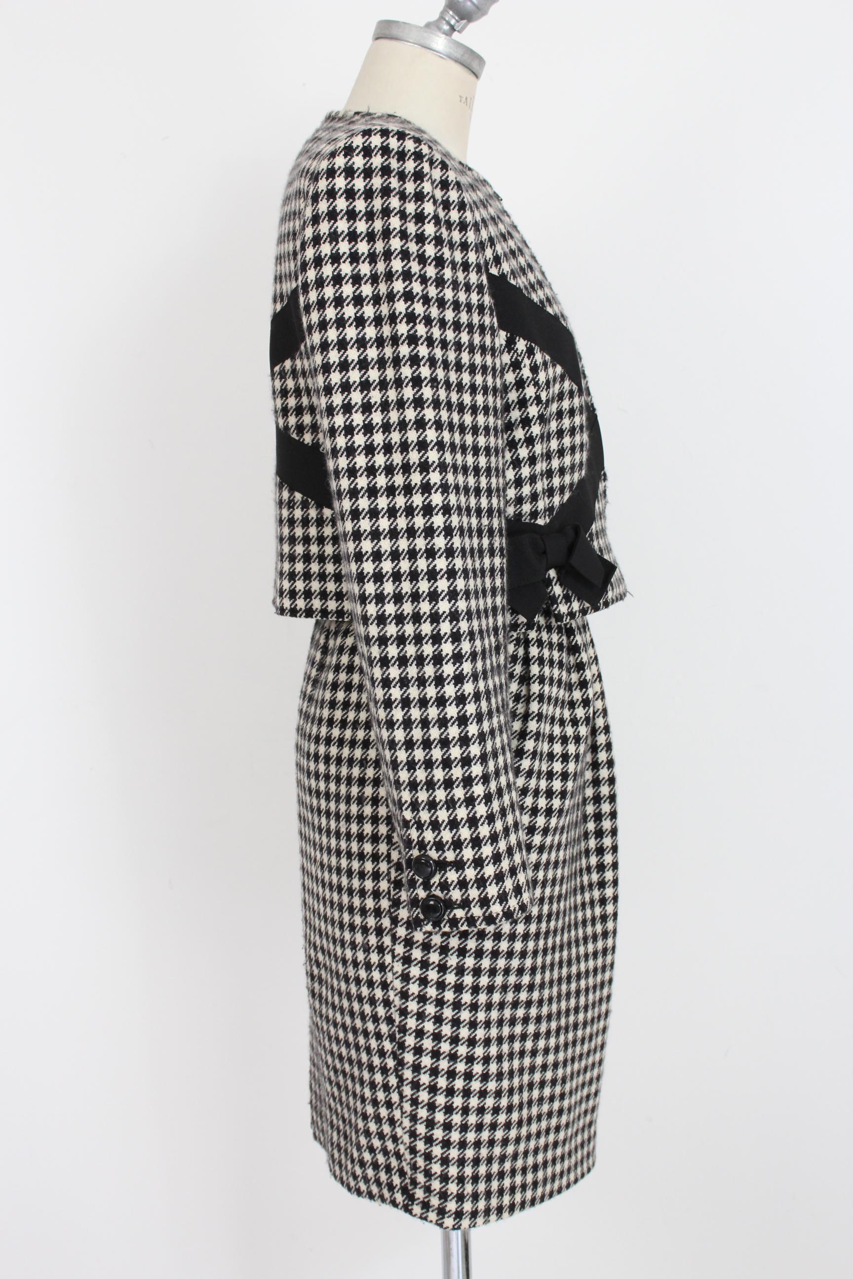 houndstooth skirt and jacket