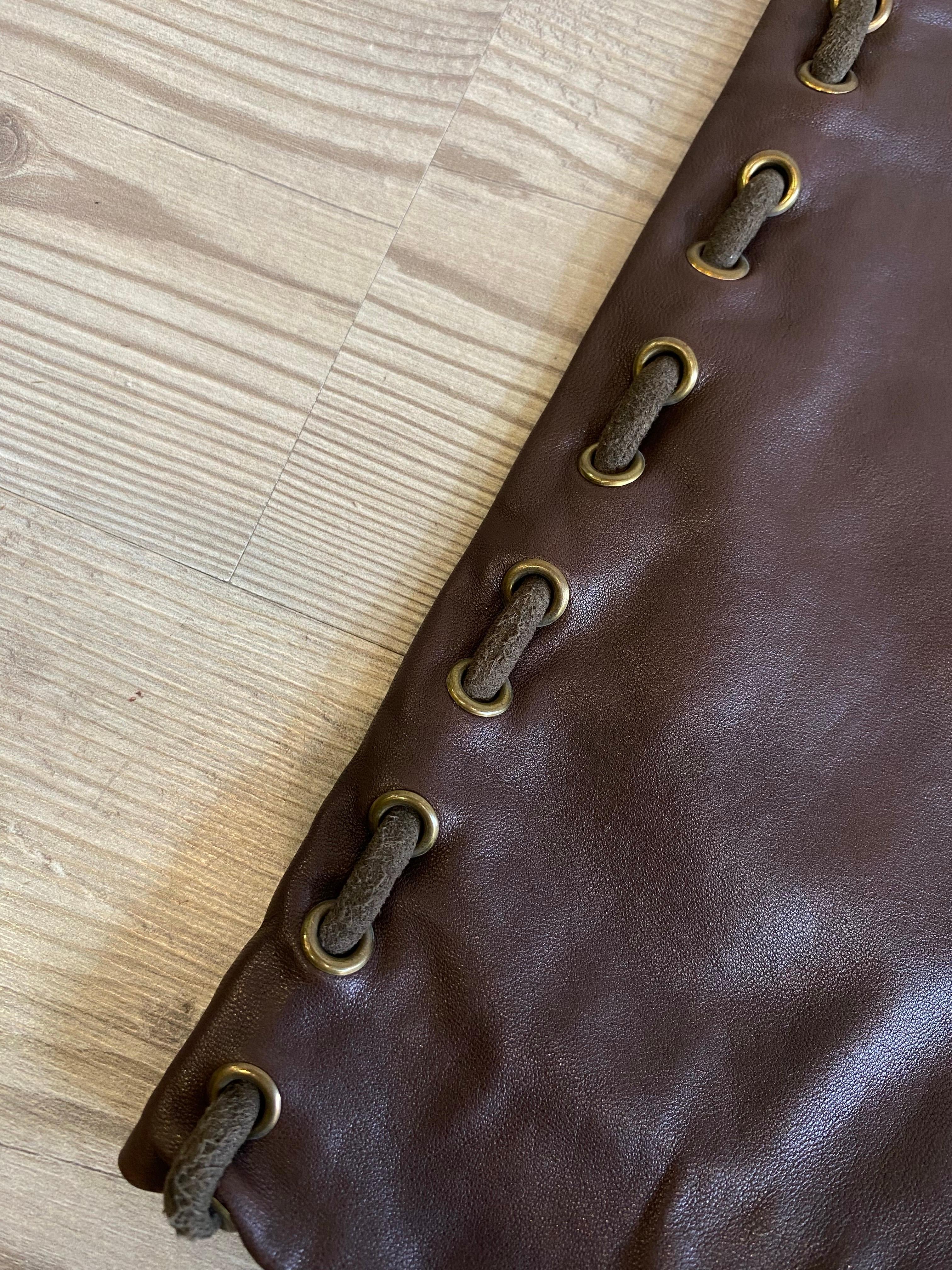 Boutique Valentino Pantalones de piel Negro en venta