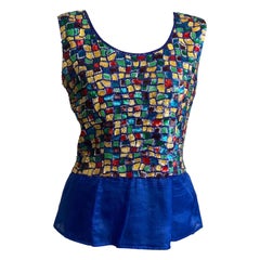 Valentino Boutique multicolors Vintage Pailletten Top