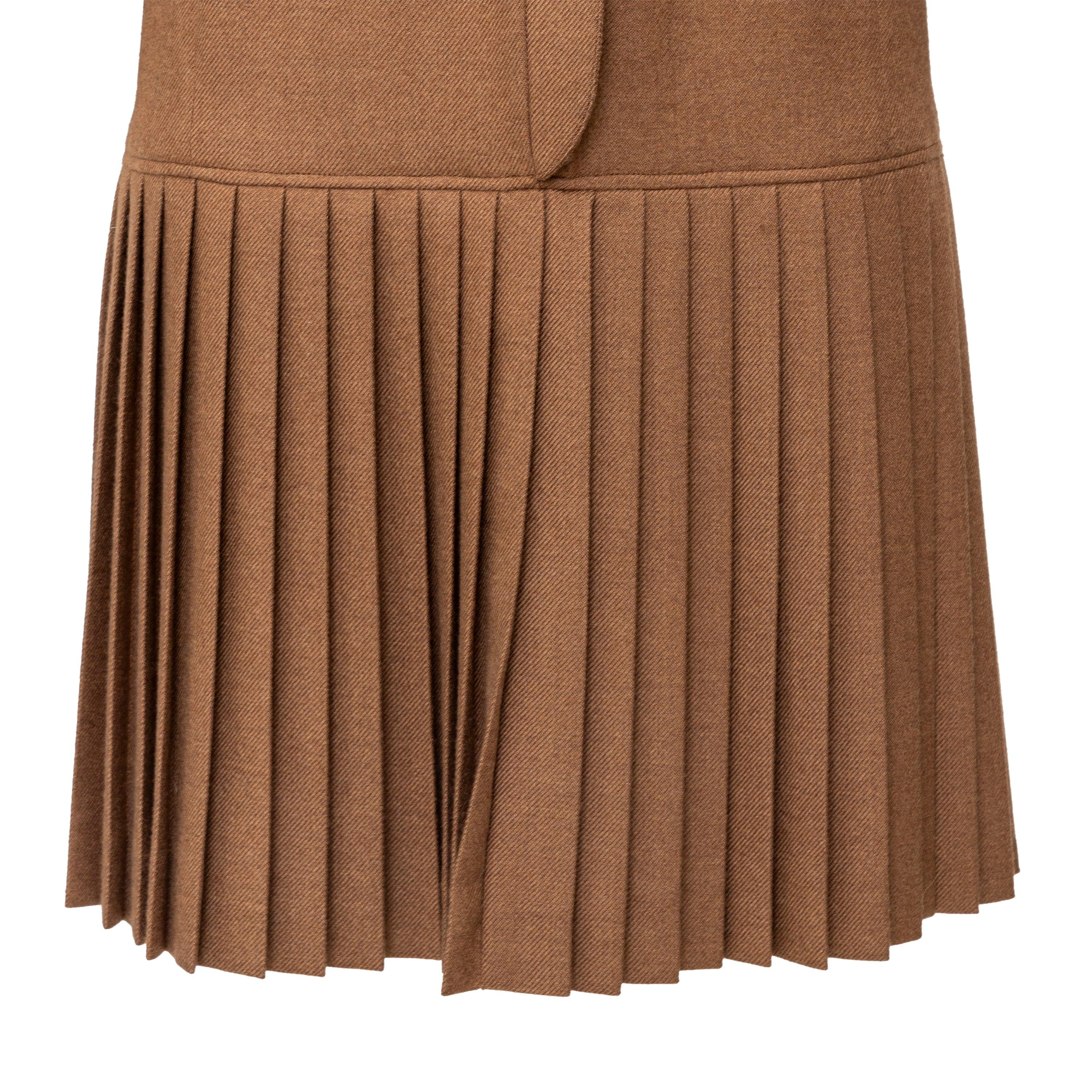 Valentino Boutique plissiertes Kleid aus Wolle - 90er Jahre Damen im Angebot