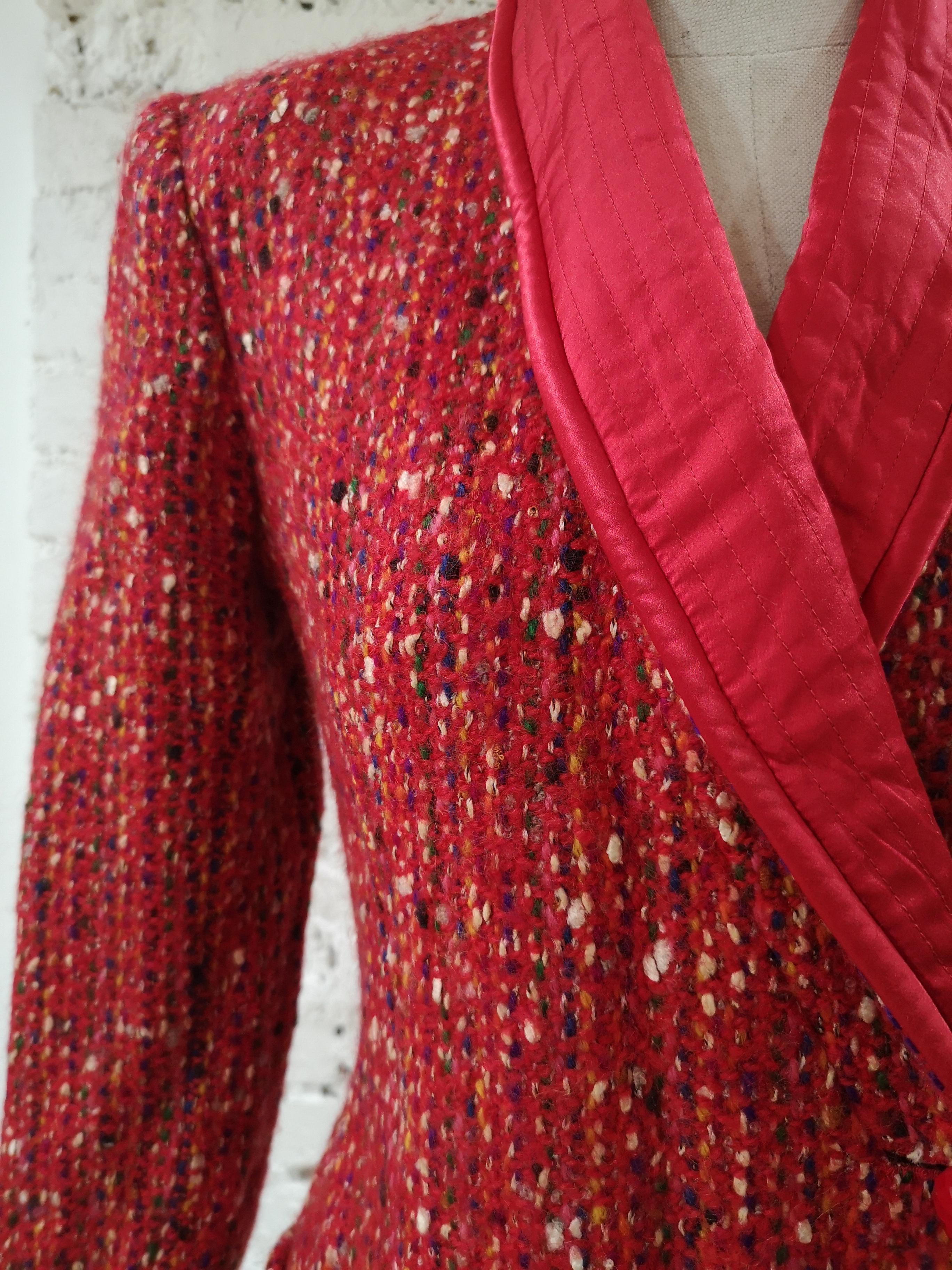 Valentino Boutique red wool jacket In Good Condition In Capri, IT