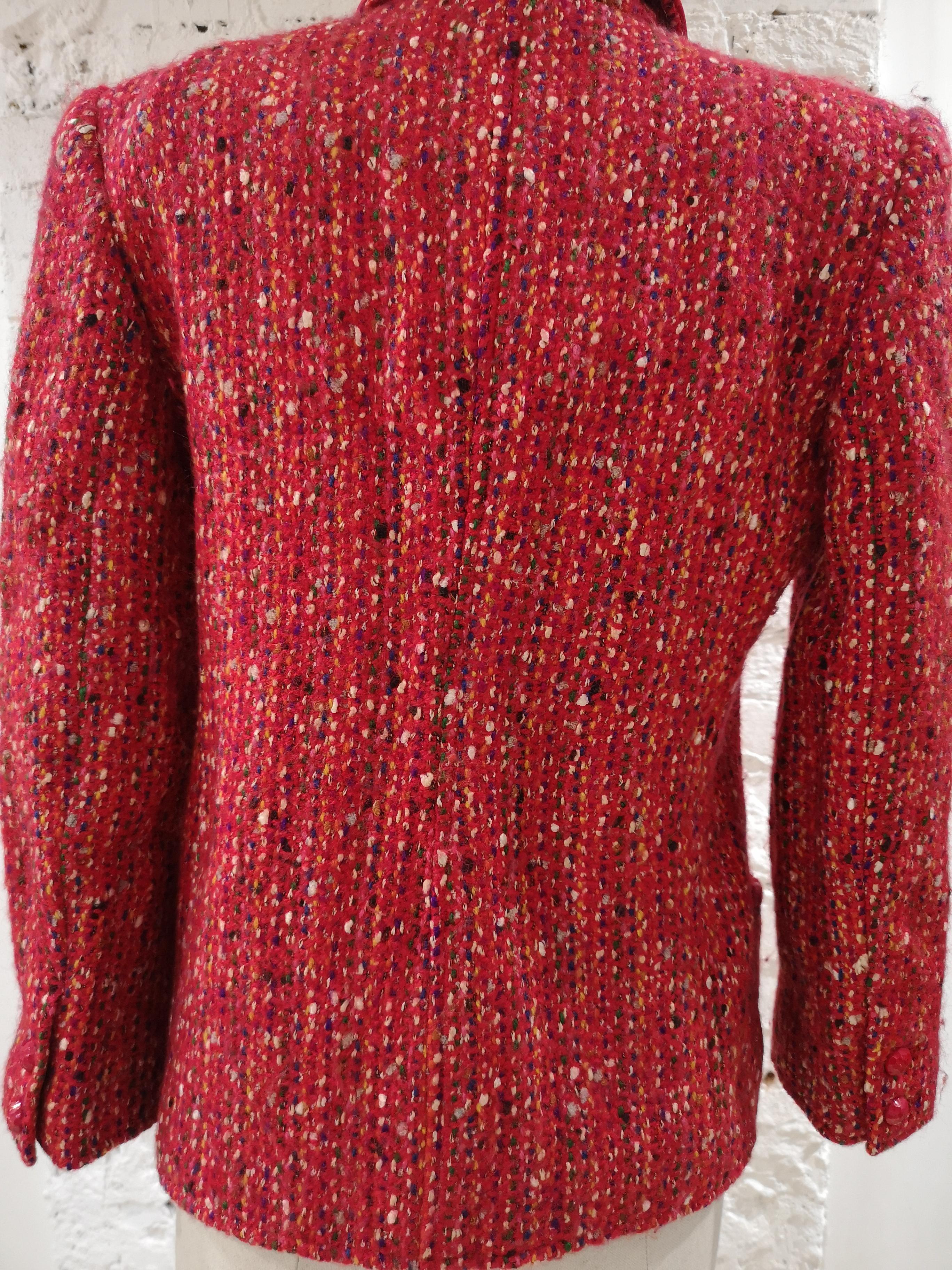 Valentino Boutique red wool jacket 2