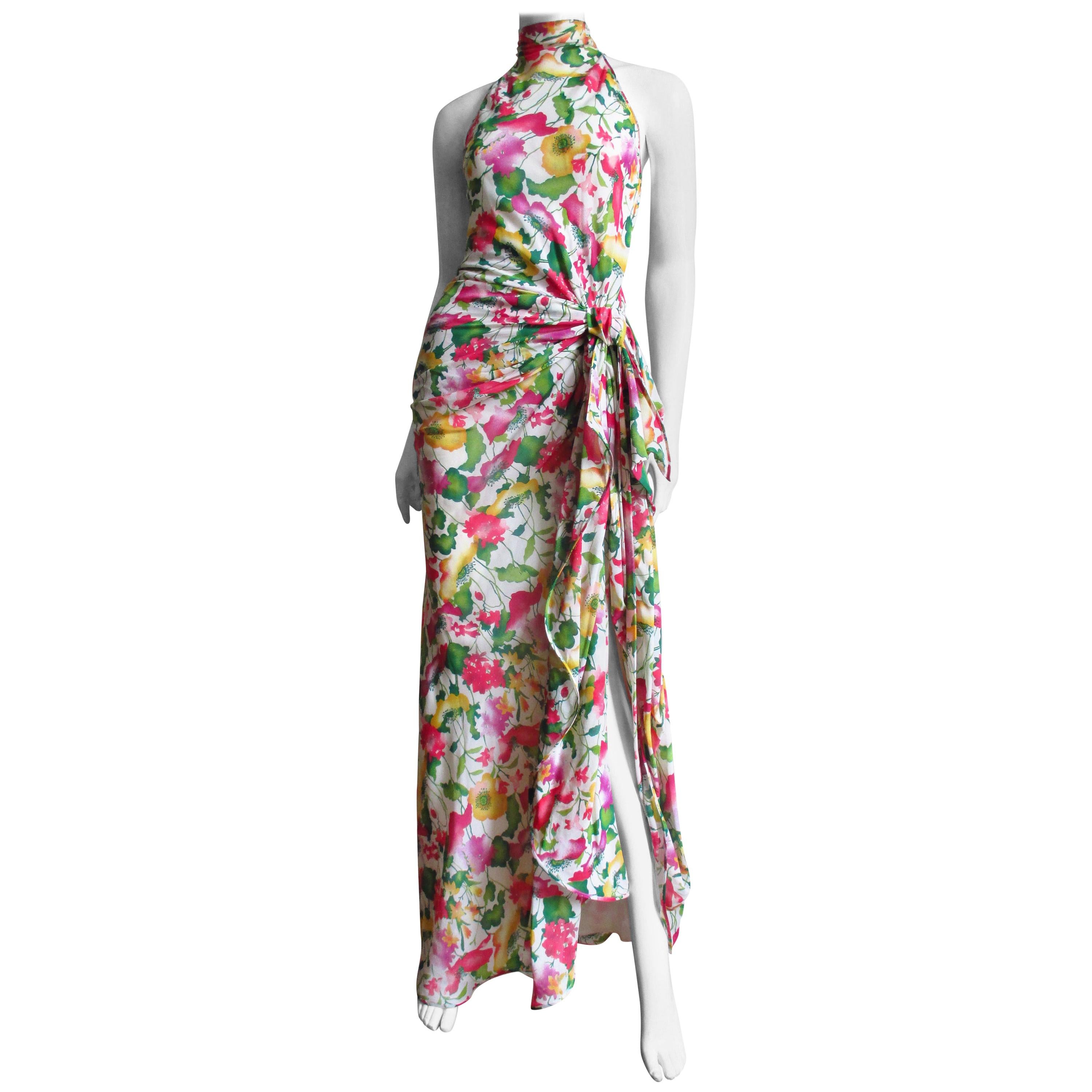 Valentino Boutique Silk Flower Gown