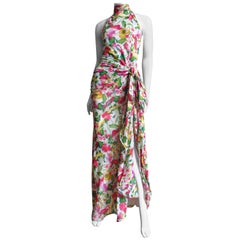 Valentino Boutique Silk Flower Gown at 1stDibs