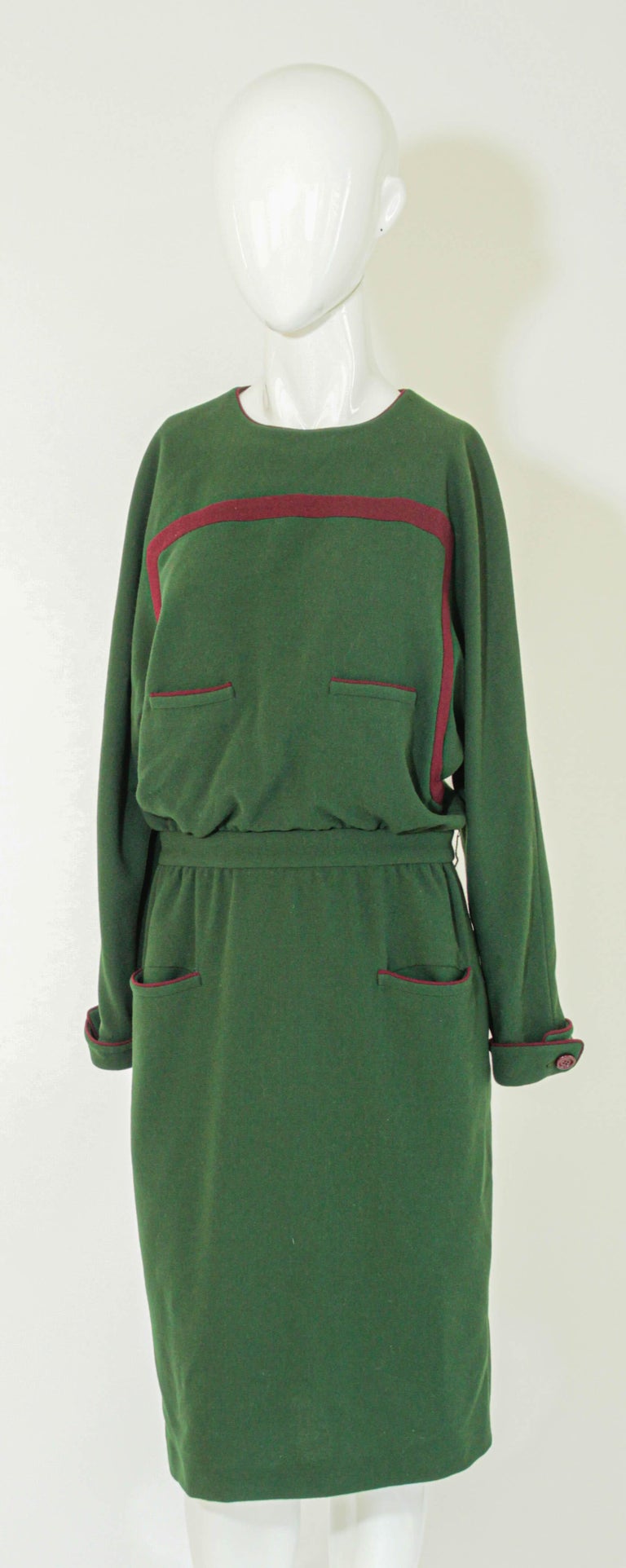 olive green vintage dress 1930s Novelty Print Olive Green Chiffon Appliqué Dress