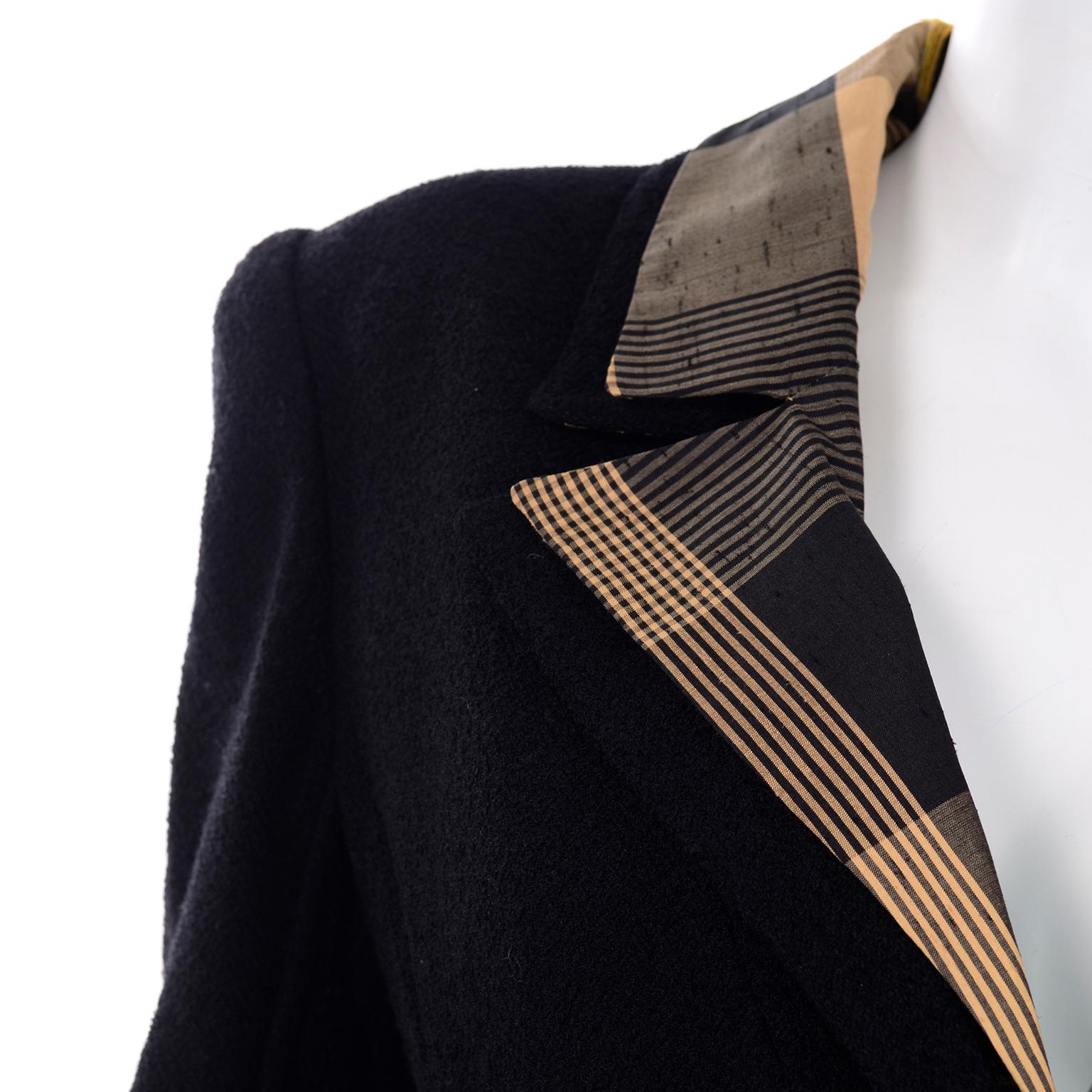 Valentino Valentino Boutique Vintage Schwarz Boucle Rock Anzug mit 2 Blazers Massiv & Kariert im Angebot 5