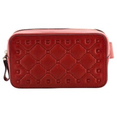 Valentino Box Pouch with Belt Quilted Leather