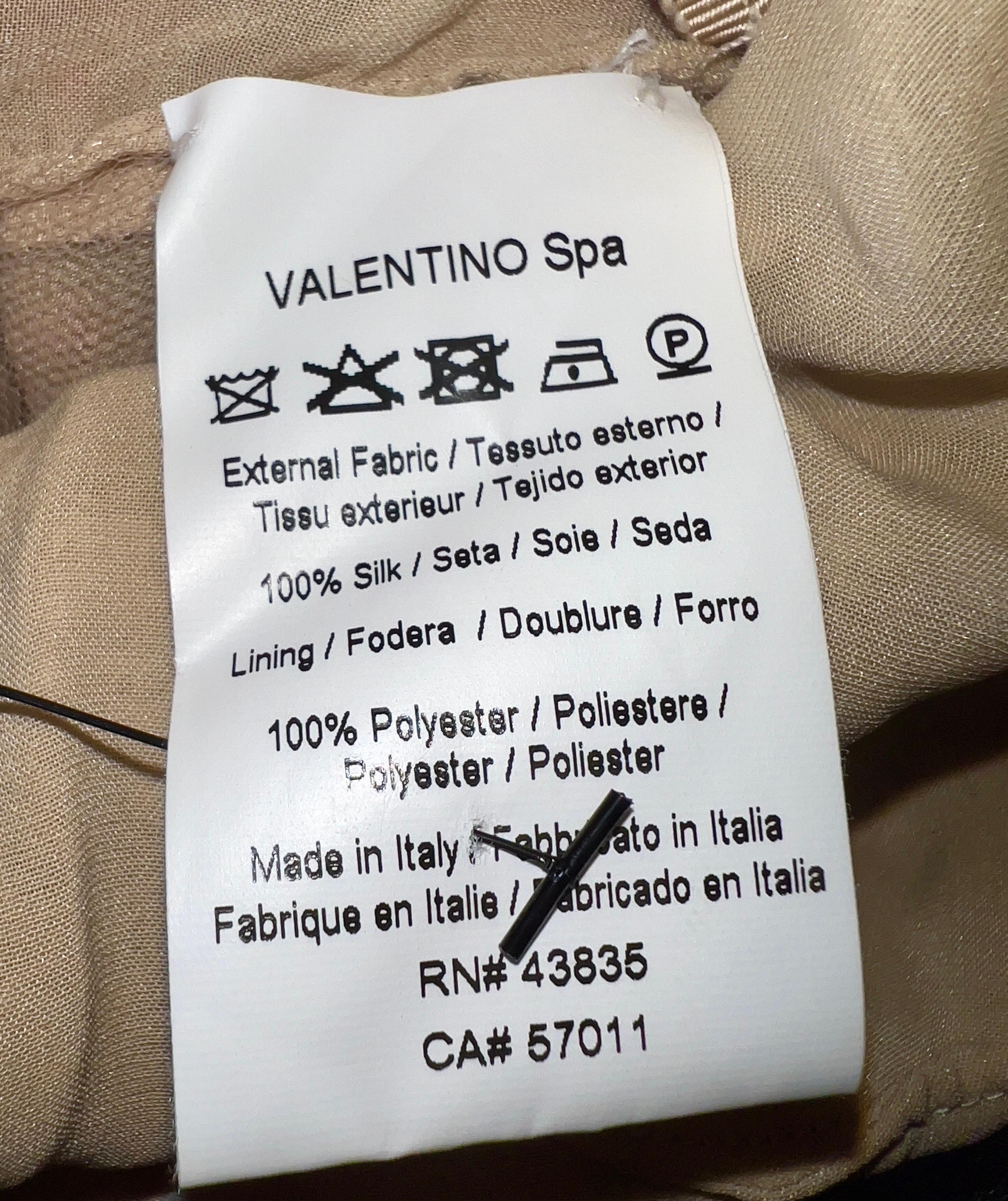 VALENTINO Impresionante mono de tul bordado a mano Romper Playsuit 4 XS en venta 5