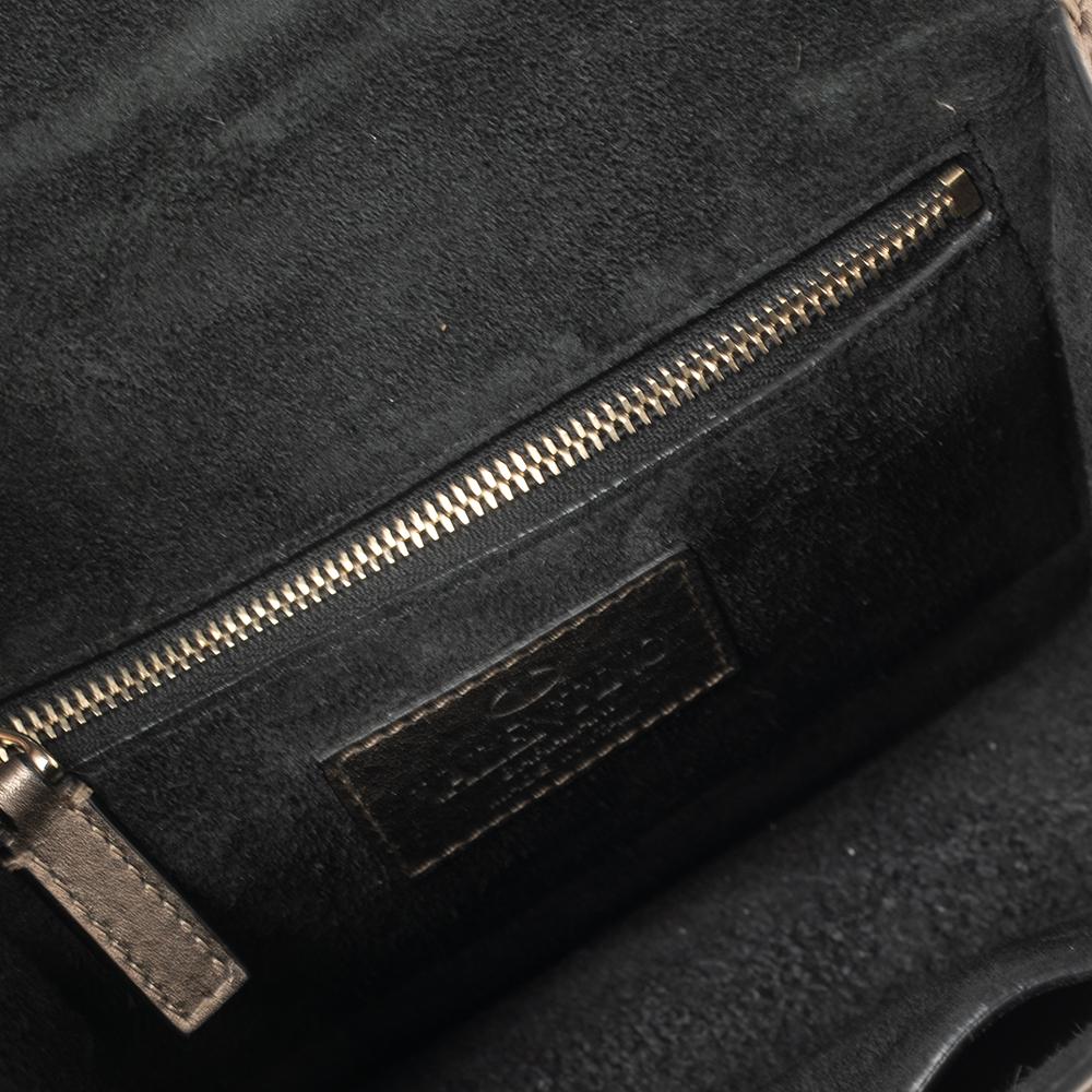 Valentino Bronze Leather Small Rockstud Glam Lock Shoulder Bag 1
