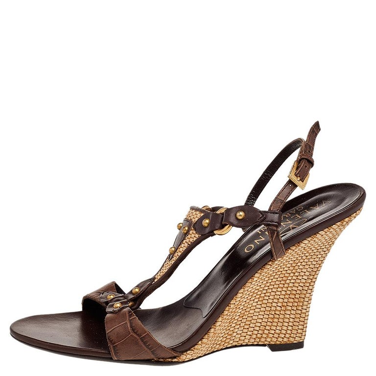 Valentino Brown Sandal Heels