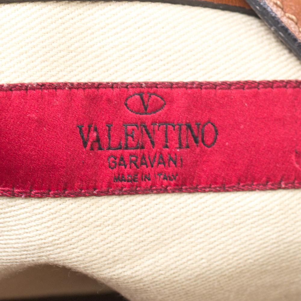 Valentino Brown Leather Chain Tote 4