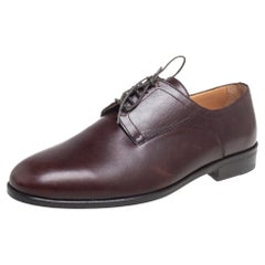 Valentino Brown Leather Lace Up Derby Size 42