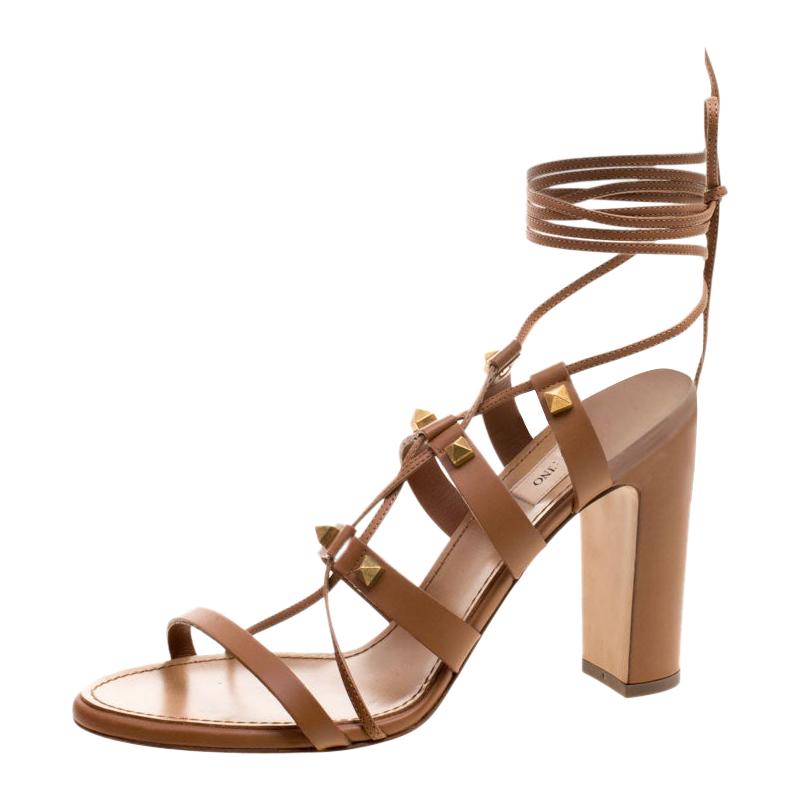 valentino lace up sandals